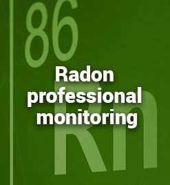 Radon professional monitoring